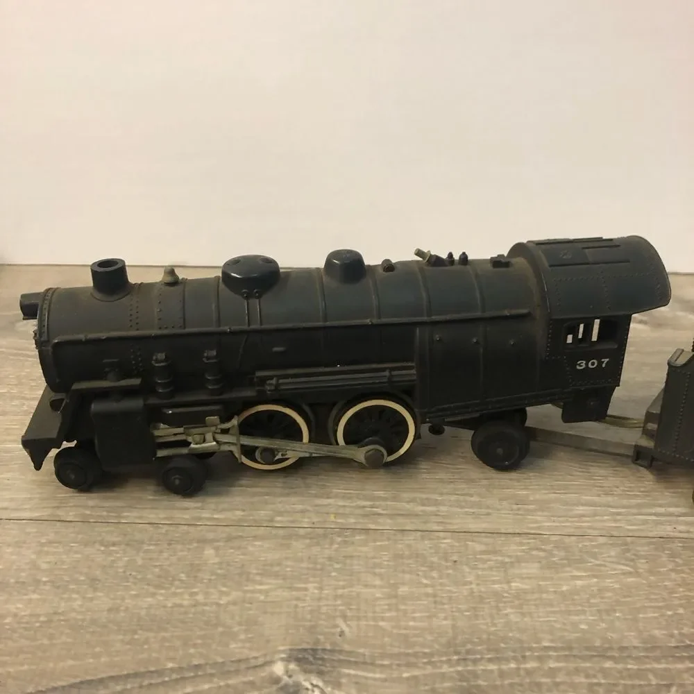 Vintage 50s American Flyer 307 4-4-2 Reading Lines Locomotive & Tender For Parts